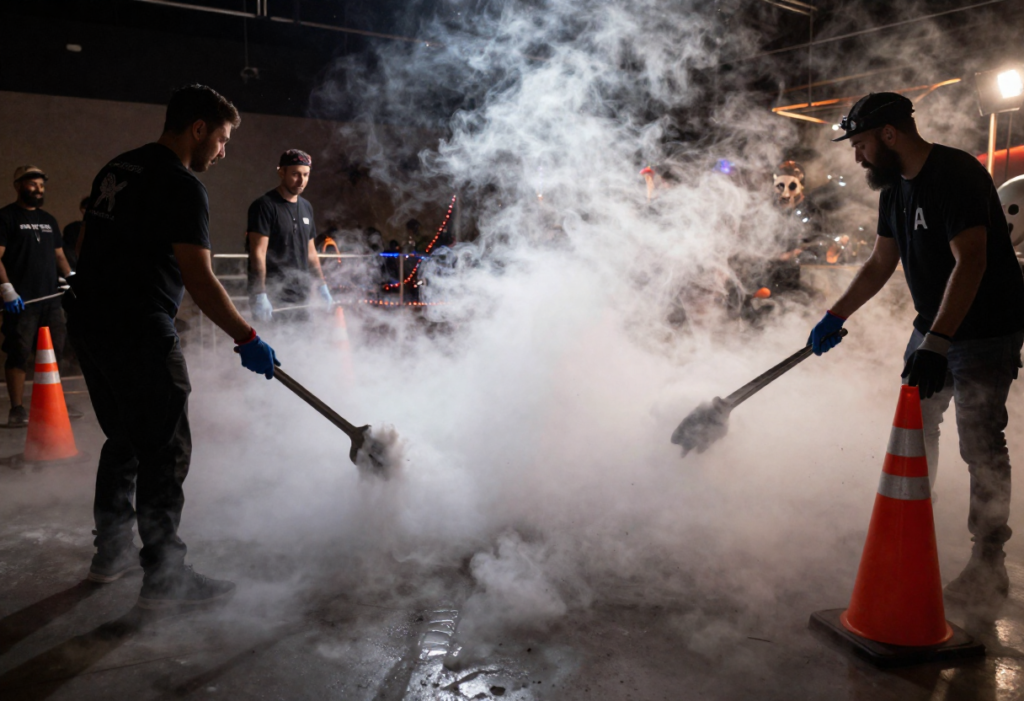 Dry Ice for Halloween in Dubai Create Spooky Smoke Effects Safely