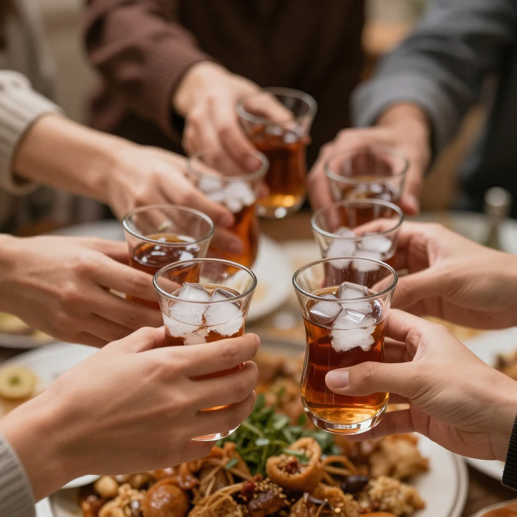 ice cubes for Ramadan Iftar